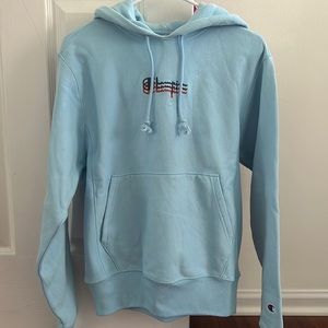 Light Blue Champion Hoodie